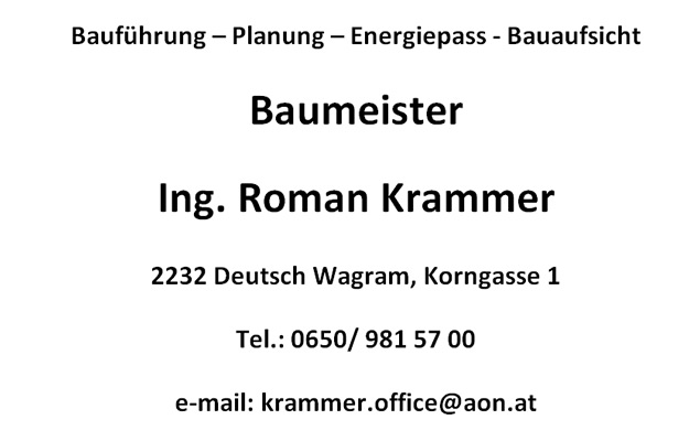 Baumeister Ing. Roman Krammer